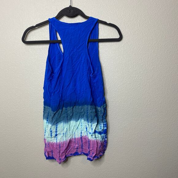 Splendid Tie-Dye Sleeveless Razor Back Top Medium - Picture 4 of 6